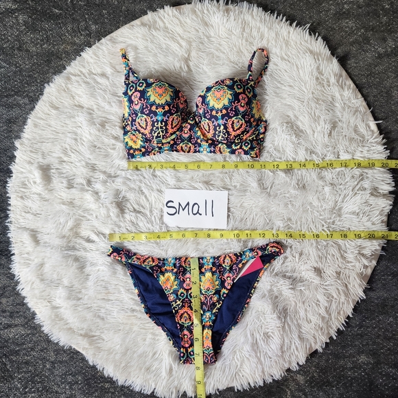 Xhilaration Colorful Floral Push-Up Bikini - Picture 7 of 16